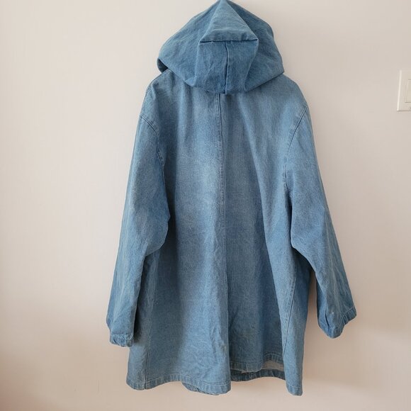 Y2K Only Brand Oversized Jean Jacket/Coat-One Size-AS-IS: Some Staining - Picture 8 of 12